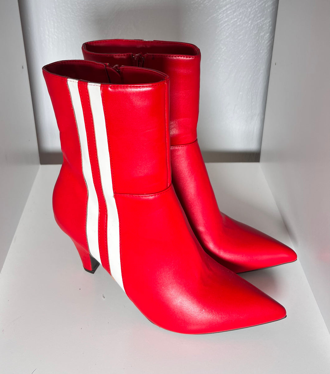 Red Racer Ankle Boots